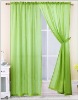 100% polyester plain satin green window curtain