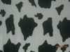 100% polyester polar fleece fabric with cow skin printing