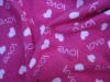 100% polyester polar fleece printed fabric