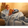 100% polyester polar fleece snuggie blanket super soft and comfortable