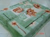 100% polyester print 3 ply mink blanket with cotton