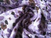 100% polyester print imitate silk fabric
