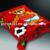 100% polyester print super soft baby blanket