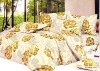100% polyester printed bed sheet