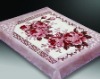 100%polyester printed carved weft blanket