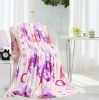 100% polyester printed coral velvet fleece blanket