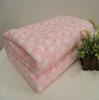 100% polyester printed coral velvet fleece blanket