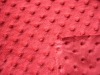 100% polyester printed embossed plush fabric
