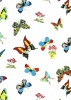 100% polyester printed fabrics with butterfly design for curtain bedding set