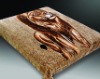 100% polyester printed mink blanket