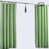 100%polyester printed pleasing light green curtain
