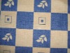 100% polyester printed samll box and leaves table cloth
