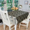 100% polyester printed silver flower table cloth