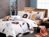100%polyester printed twill bed linens comforter set