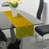 100%polyester printed yellow European dot table linen