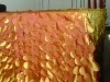 100%polyester rectangular quilted apple pintuck taffeta table cloth for hotel