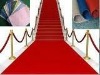 100%polyester red carpet for exhibition use
