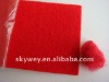 100% polyester red plain carpet for exhibition