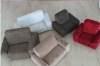 100% polyester red sofa fabric