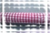 100% polyester red white check tablecloths fabric