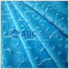 100% polyester royal blue brushed super soft velboa