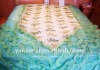 100% polyester ruffled bedding quilt set