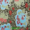 100% polyester satin dyed printed fabric
