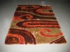 100% polyester shaggy carpets/rugs factory with cotton backing latex
