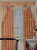 100% polyester sheer fabric ,luxury burnout curtain fabric