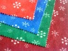 100%polyester snowflakes ef velboa printing fabric