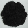 100% polyester staple fiber black