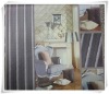 100%polyester stripe jacquard curtains and sofa set