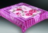 100% polyester super soft printed interwaving mink blanket