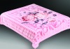 100% polyester super soft printed interwaving mink blanket