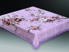 100% polyester super soft printed interwaving mink blanket