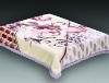 100% polyester super soft printed interwaving mink blanket