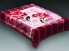 100% polyester super soft printed interwaving mink blanket