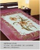 100% polyester super soft raschel blanket/milk blanket