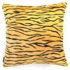 100% polyester tiger printed microplush cushion