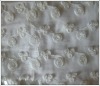 100% polyester tulle chiffon fabric and ribbon flower embroidery  fabric