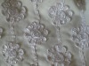 100% polyester tulle taffita fabric and ribbon flower embroidery  fabric