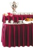 100% polyester wedding table skirting,table skirts,table linen