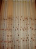 100%polyester  white Organza  Embroideried  Window Curtain