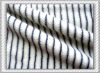 100%polyester white black designer striped knit fabric