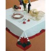 100% polyester white table cloth