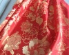 100% polyester window curtain with red