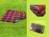100% polyester with waterproof material check pattern picnic blanket