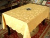 100% polyester woven jacquard tablecloths/table linen for hotel