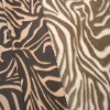100% polyester zebra grain printing velboa fabric
