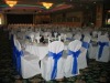 100% polyetser banquet chair cover and chair cover with sash for wedding